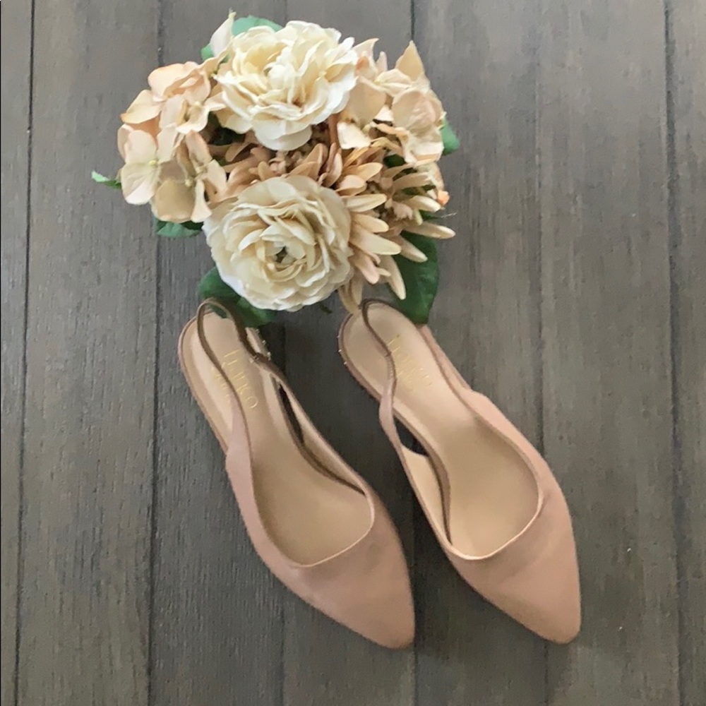 Franco Sarto Pointed Toe Slingback Flat